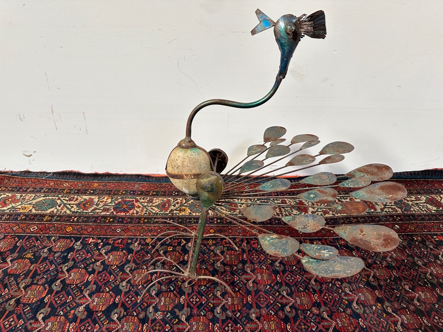 Outdoor Garden Peacock Sculpture 33H [Photo 3]