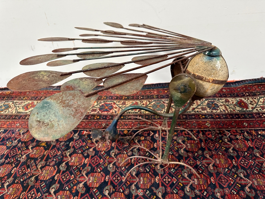 Outdoor Garden Peacock Sculpture 33H [Photo 7]