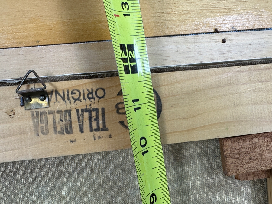 Dino Tronchin (20th Century, Italian) Original Abstract Expressionist Oil Painting On Canvas Of A Ship In Harbor Artist Signed Lower Right Titled And Signed On Verso 16 X 12 [Photo 9]