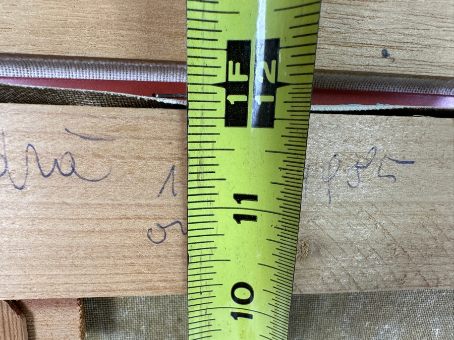 Dino Tronchin (20th Century, Italian) Original Abstract Expressionist Oil Painting On Canvas Artist Signed Lower Left Titled And Signed On Verso 16 X 12 [Photo 10]