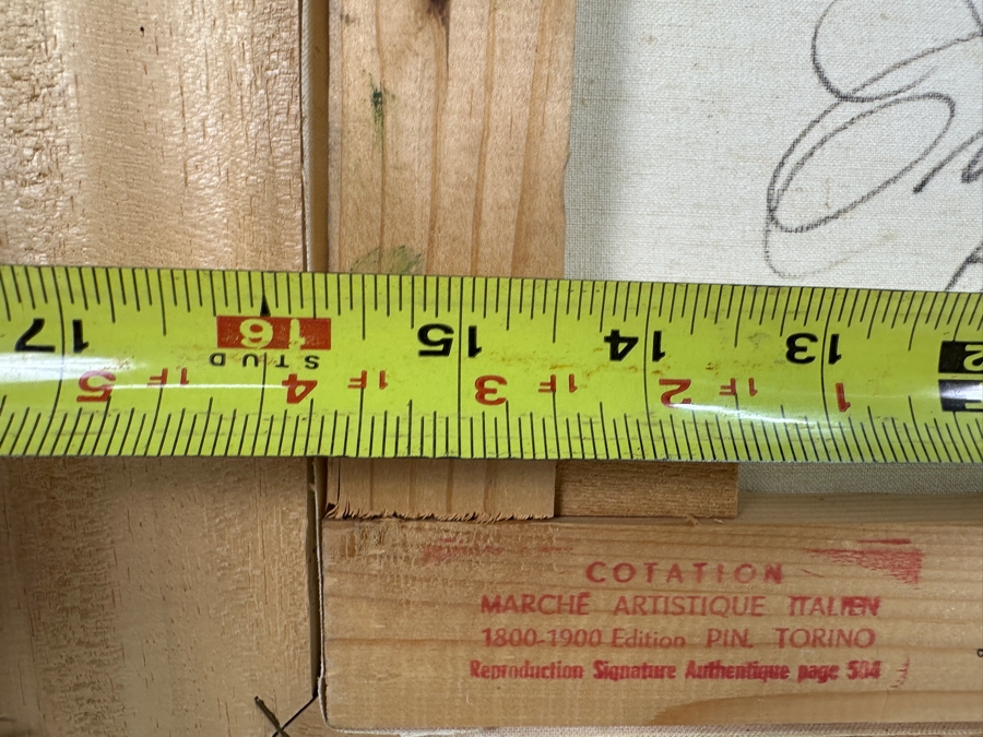 Dino Tronchin (20th Century, Italian) Original Abstract Expressionist Oil Painting On Canvas Artist Signed Lower Left Titled And Signed On Verso 16 X 12 [Photo 9]