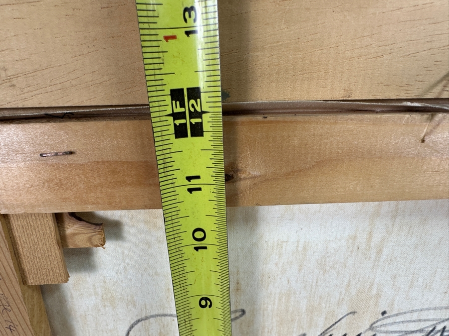 Dino Tronchin (20th Century, Italian) Original Abstract Expressionist Oil Painting On Canvas Artist Signed Lower Left Titled And Signed On Verso 16 X 12 [Photo 12]