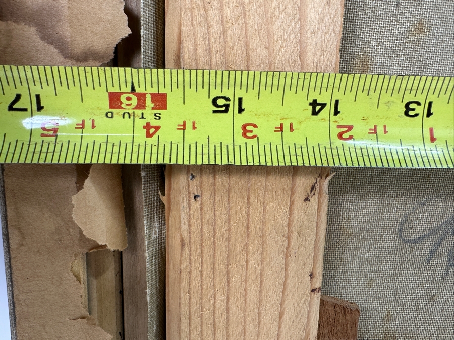 Dino Tronchin (20th Century, Italian) Original Abstract Expressionist Oil Painting On Canvas Artist Signed Lower Left Titled And Signed On Verso 16 X 12 [Photo 9]