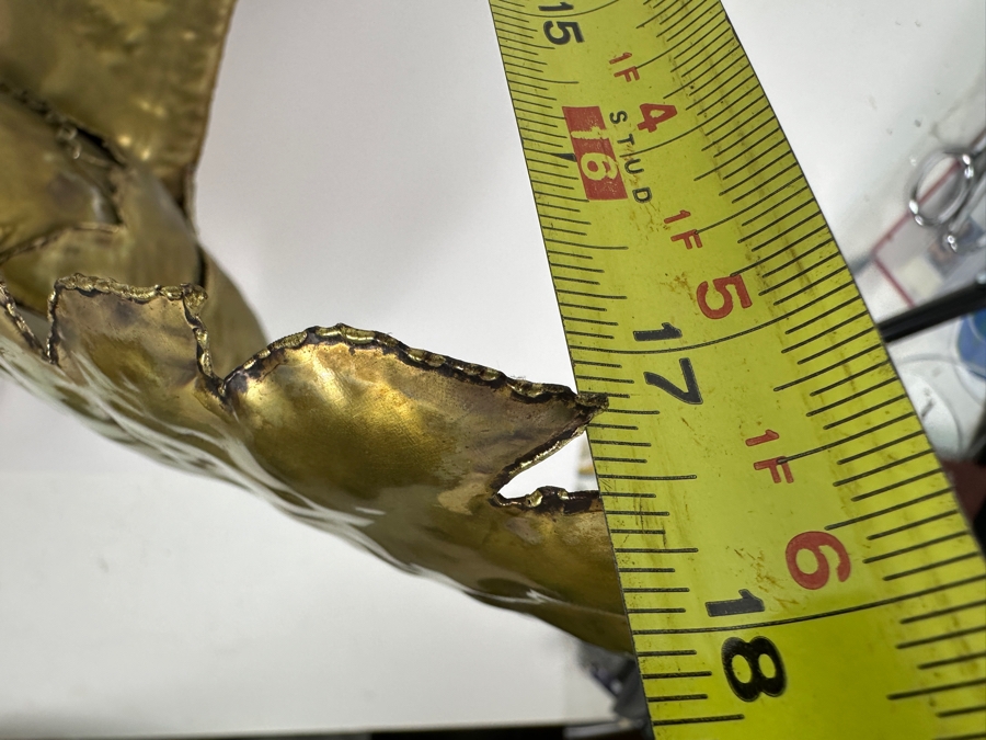 Hanging Brass Eagle Hawk Sculpture 20W X 18D X 14H [Photo 5]