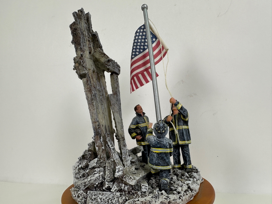 Image Of Hope In Honor Of The Heroes Of September 11, 2001 Red Hats Of Courtage Vanmark The San Francisco Music Box Company 9.5H [Photo 3]