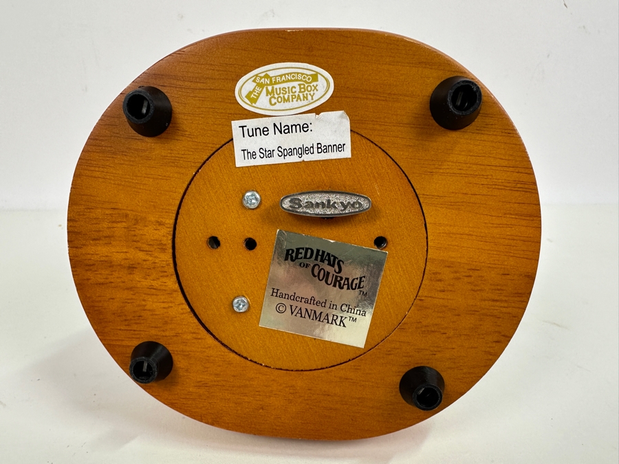 Image Of Hope In Honor Of The Heroes Of September 11, 2001 Red Hats Of Courtage Vanmark The San Francisco Music Box Company 9.5H [Photo 4]