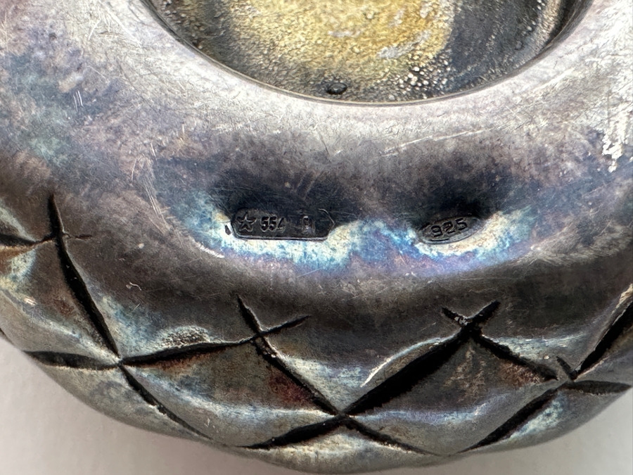 Sterling Silver Case Vanni Mazzetii Clock 30.8g [Photo 4]