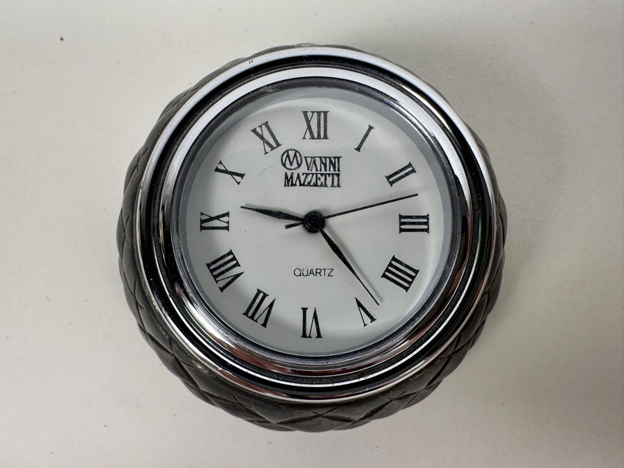 Sterling Silver Case Vanni Mazzetii Clock 30.8g [Photo 3]