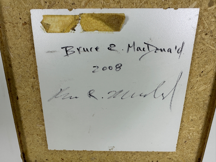 Bruce R. MacDonald (B. 1958, American) Copper Metalic Artwork Signed And Dated 2008 On Verso 23 X 23 [Photo 6]