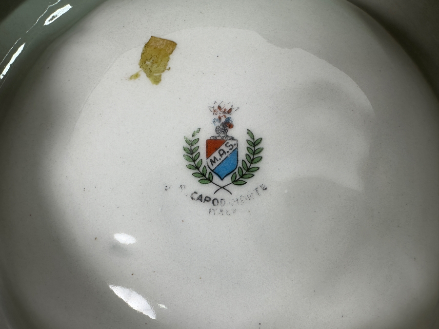 Pair Of Vintage Italian Capodimonte Ashtrays 7W [Photo 7]