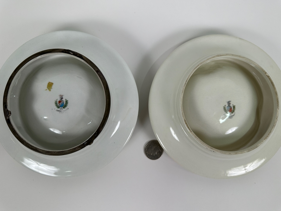 Pair Of Vintage Italian Capodimonte Ashtrays 7W [Photo 6]