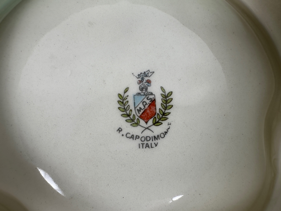 Pair Of Vintage Italian Capodimonte Ashtrays 7W [Photo 8]