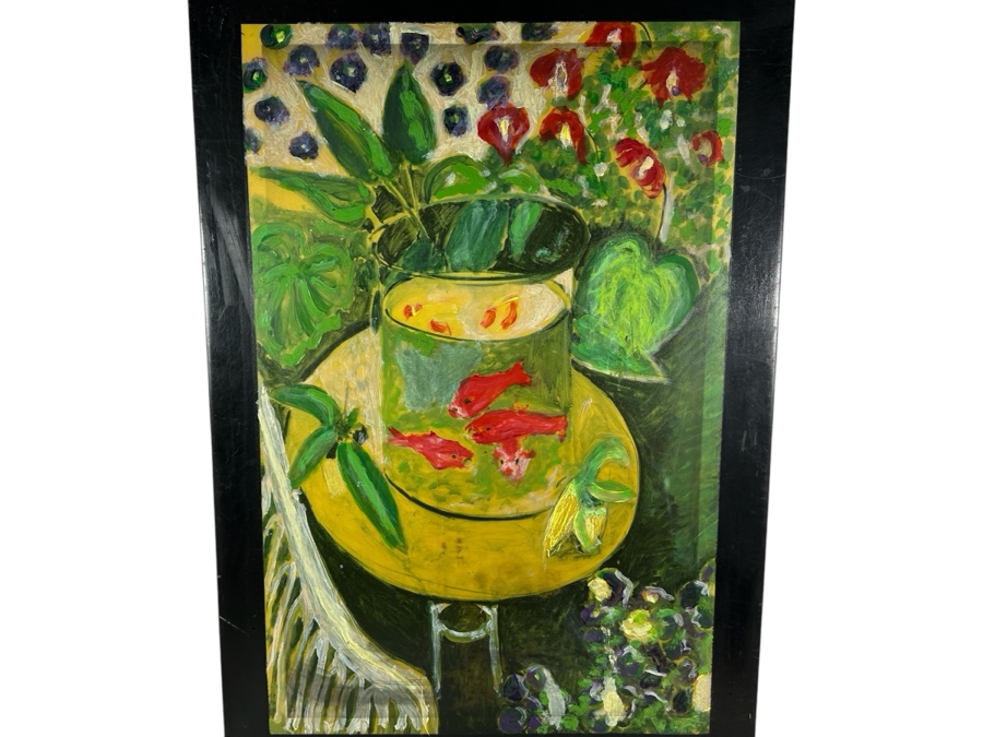 Original Painting On Board After Henri Matisse 'The Goldfish' 28W X 40H [Photo 2]