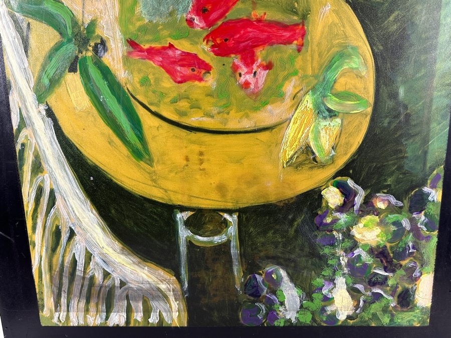 Original Painting On Board After Henri Matisse 'The Goldfish' 28W X 40H [Photo 6]