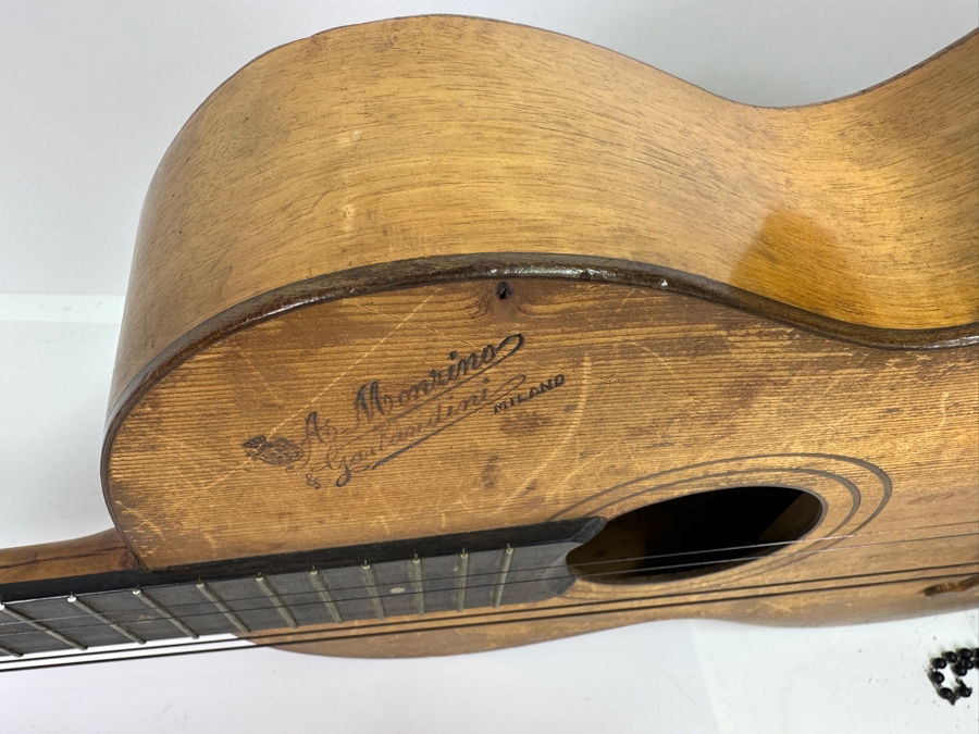 Vintage Italian Milano A. Monzino & Garlandini Guitar 37L X 13.5W X 2.5H [Photo 11]
