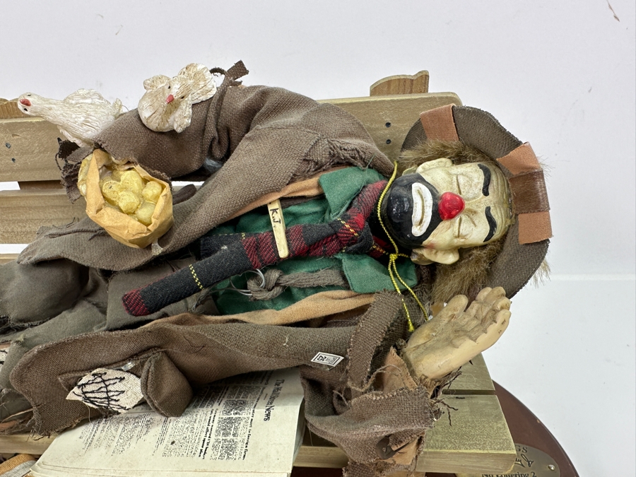 Emmett Kelly Jr Flambro Real Rags Collection 'No Loitering 2' Clown Figurine 13W X 9D X 7H [Photo 4]