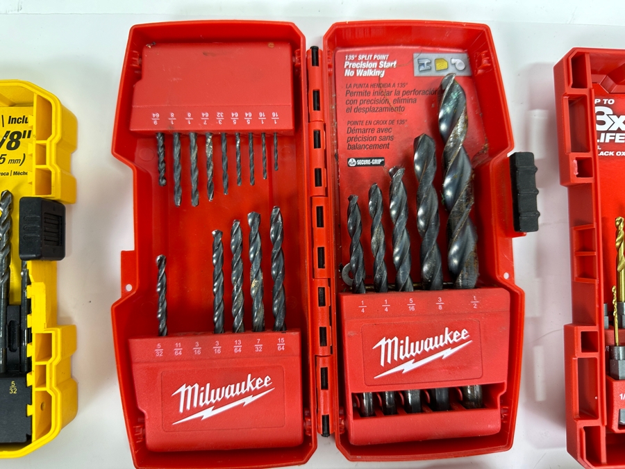 DeWalt And Milwaukee Tools Including Drill Bit Sets [Photo 7]
