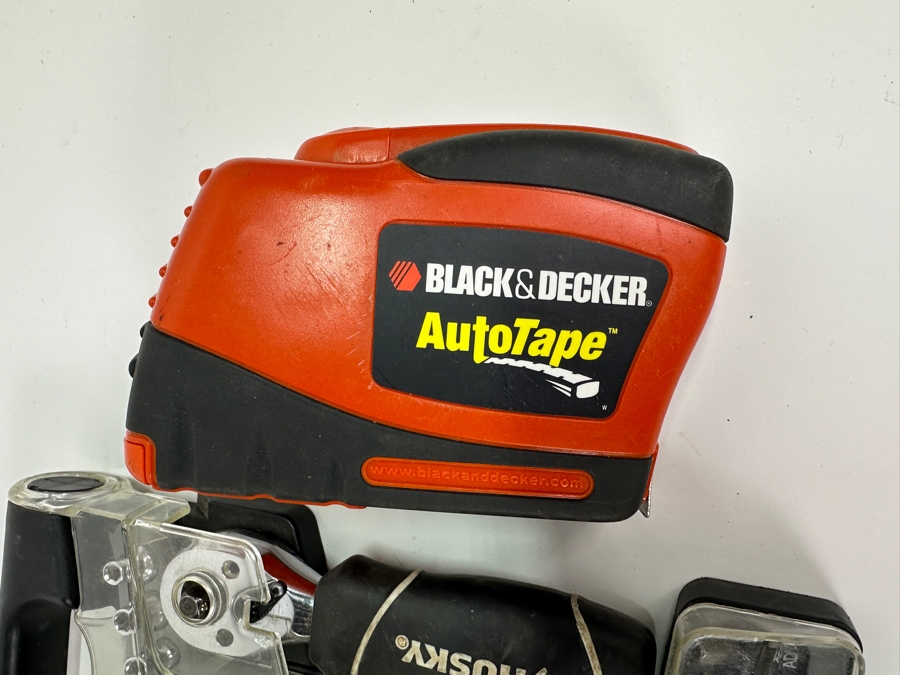 Tool Lot: Husky Tool Set, Ryobi Drilling And Driving Accessory Kit And Black & Decker Auto Tape Measure [Photo 4]