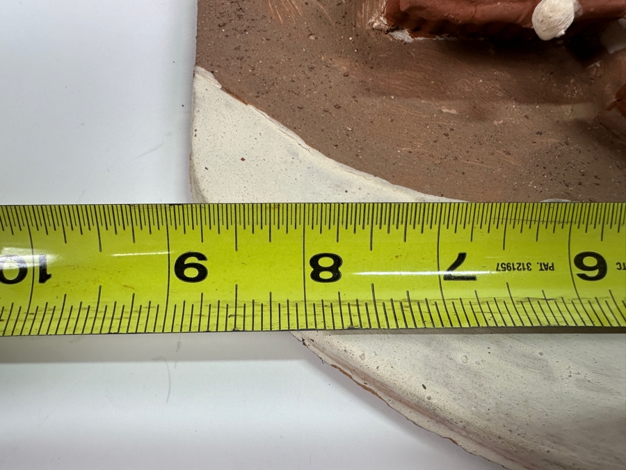 Relief Pottery Village Wall Sculpture Artist Signed From Bolivia 9W X 5D X 16H [Photo 9]