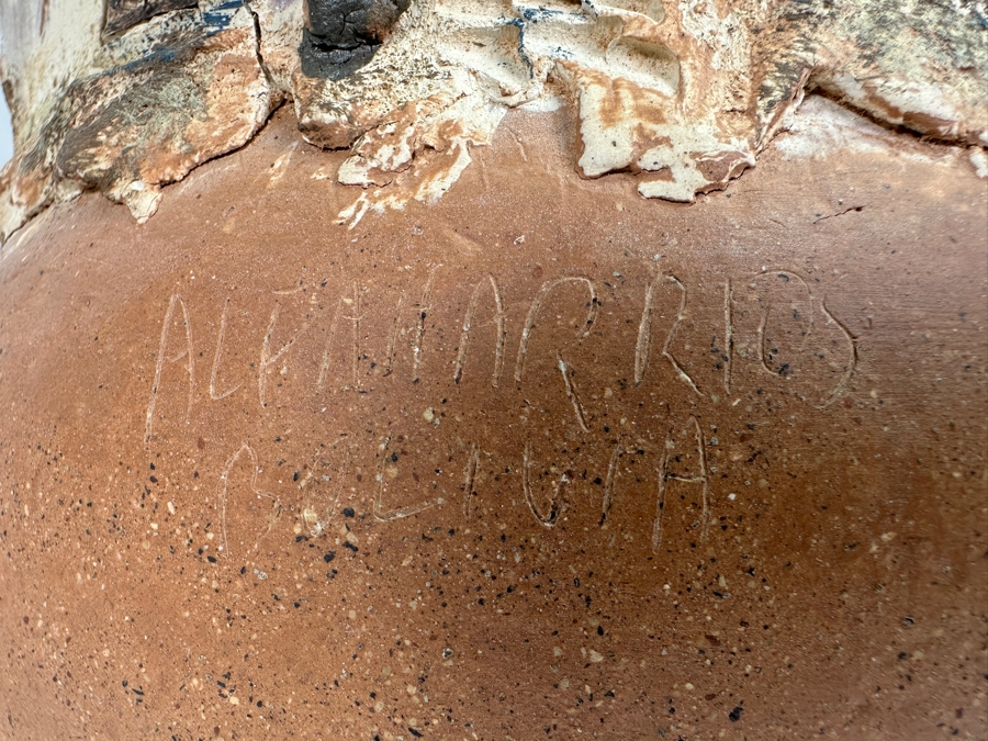 Relief Pottery Village Wall Sculpture Artist Signed From Bolivia 9W X 5D X 16H [Photo 6]