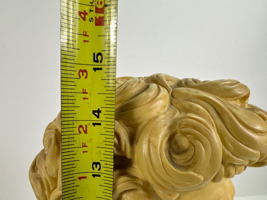 Mid-Century A. Gianelli Michelangelo Bust Of David Resin Sculpture 15H [Photo 10]