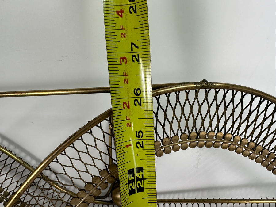 Signed Curtis Jere Canopy Bed Metal Wall Sculpture 30W X 26.5H [Photo 6]