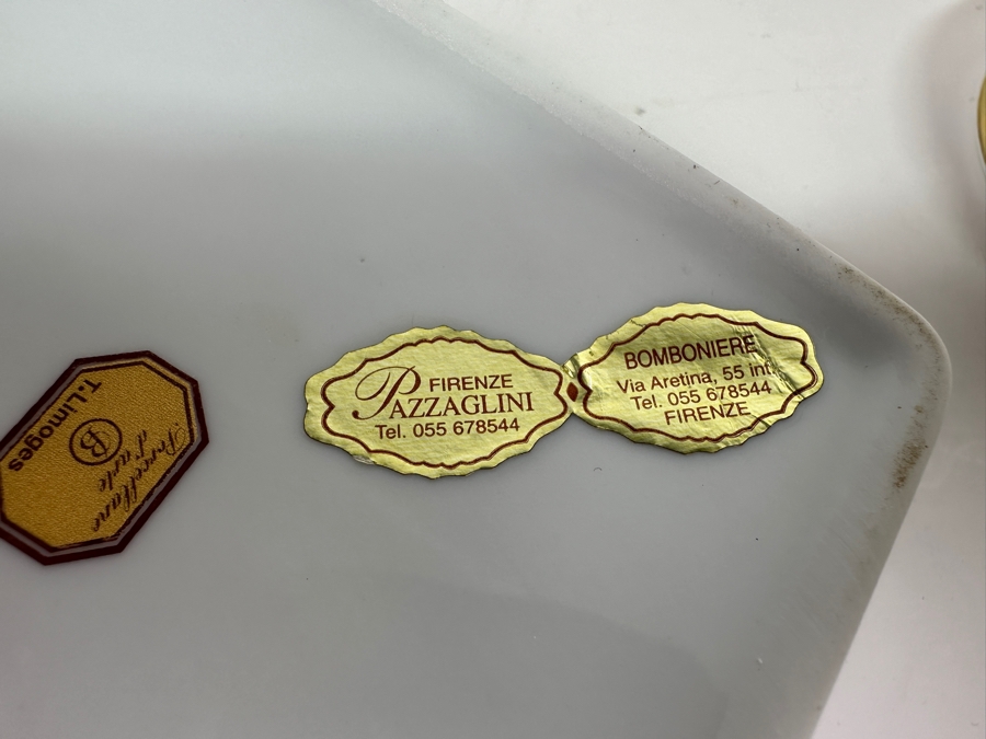 Collection Of Four Porcelain Boxes: (1) T. Limoges, (2) Wedgwood Bone China Wild Strawberry & (1) Ayshford Fine Bone China Staffordshire England Spring Flowers [Photo 7]