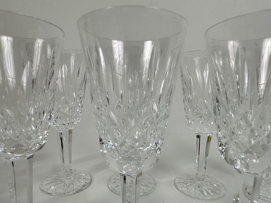 Set of (8) Waterford Crystal Lismore Stemware Glasses 5 1/8'H [Photo 6]