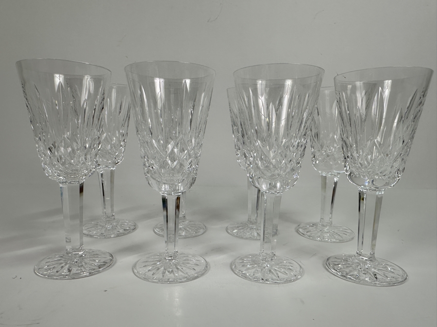 Set of (8) Waterford Crystal Lismore Stemware Glasses 5 1/8'H [Photo 3]