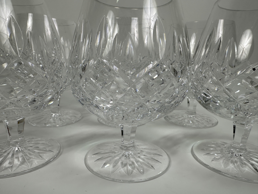 Set of (8) Waterford Crystal Lismore Brandy Glasses 5.25'H [Photo 6]