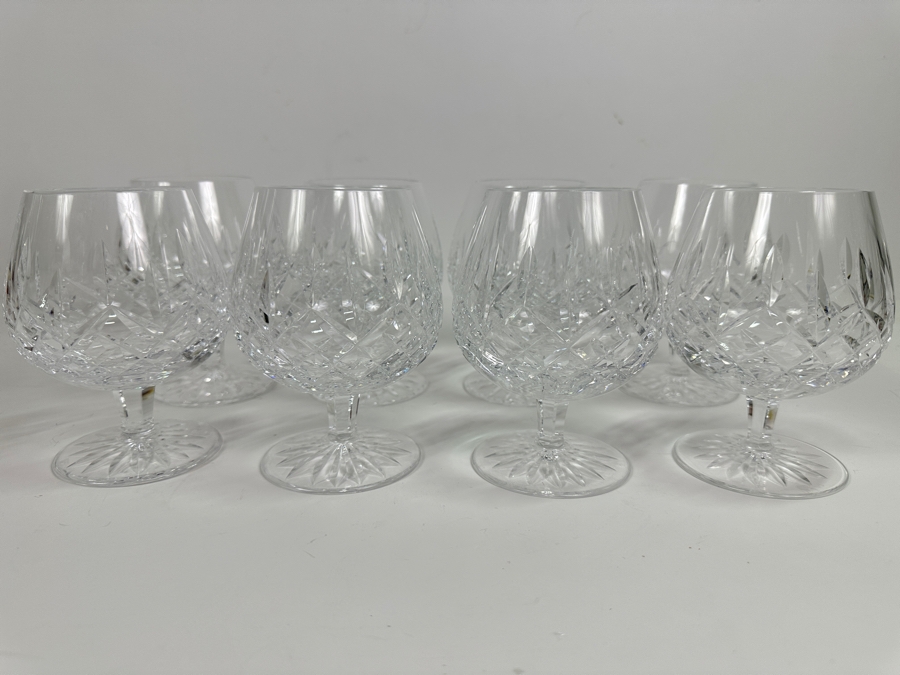Set of (8) Waterford Crystal Lismore Brandy Glasses 5.25'H [Photo 3]