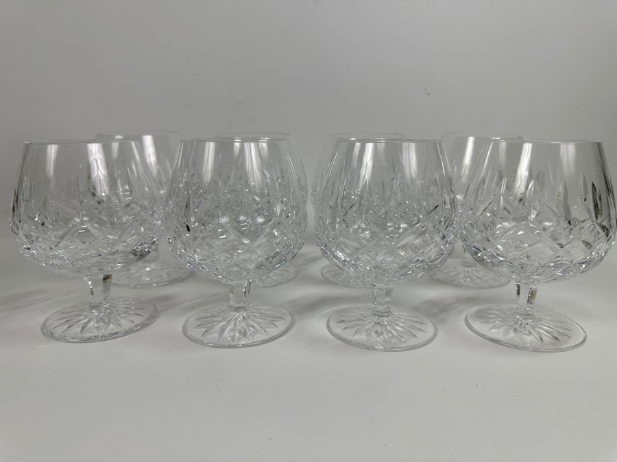 Set of (8) Waterford Crystal Lismore Brandy Glasses 5.25'H [Photo 2]