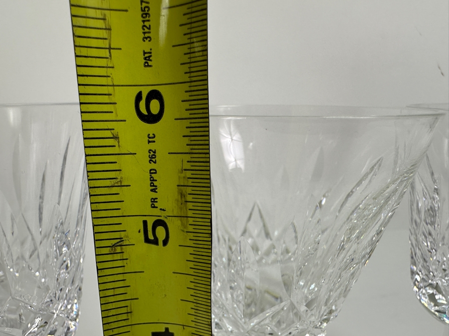 Set of (3) Waterford Crystal Lismore Claret Glasses 5.8'H [Photo 7]