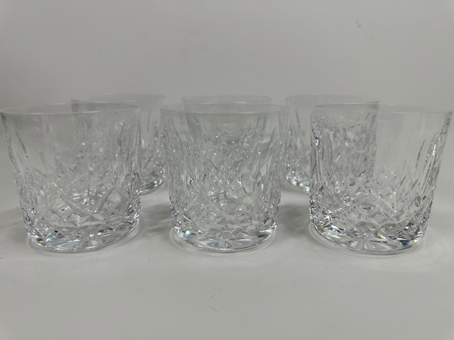 Set of (6) Vintage Waterford Crystal Lismore Double Old Fashioned Glasses 3.5'H [Photo 3]