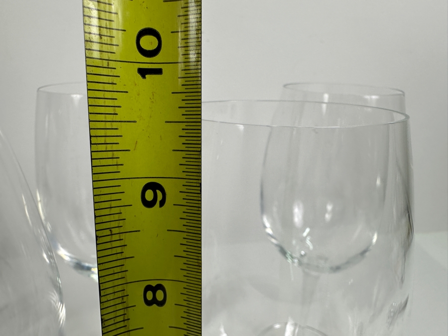 Set of (6) Luigi Bormioli Signed Wine Glasses 9.5'H [Photo 9]