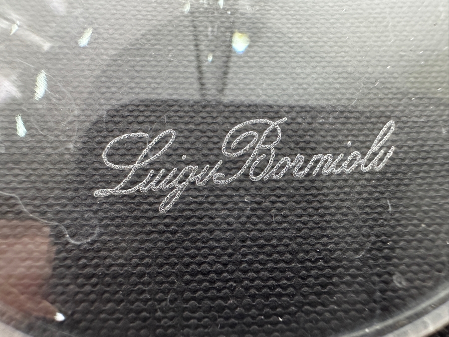 Set of (6) Luigi Bormioli Signed Wine Glasses 9.5'H [Photo 6]