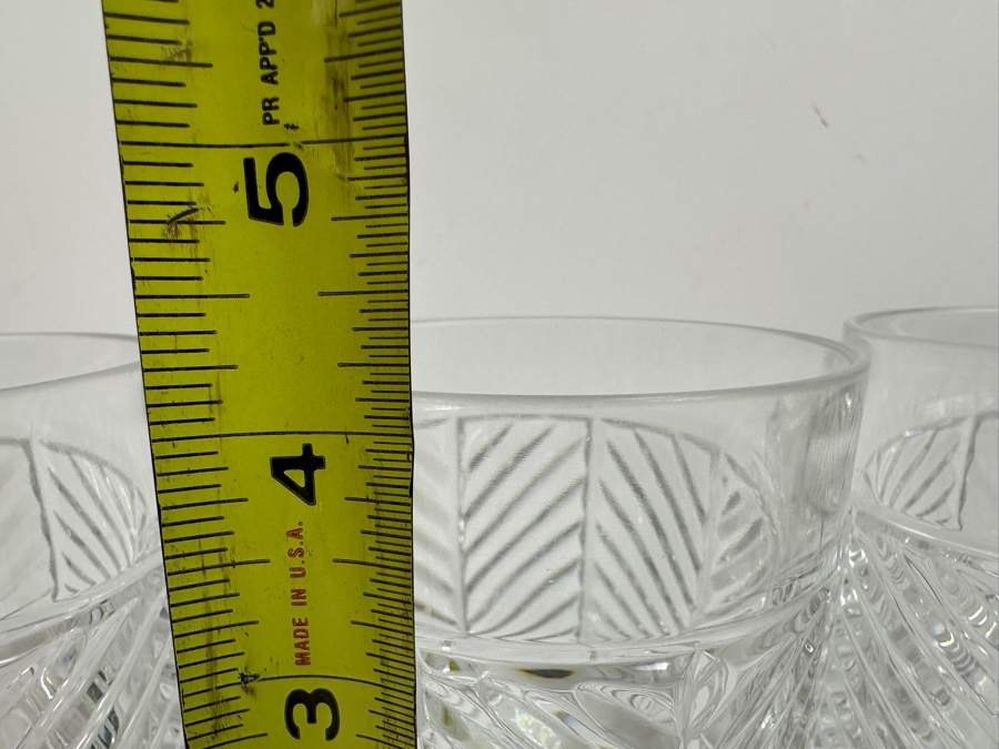 (3) Ralph Lauren Herringbone Old Fashioned/Lowball Glasses  4'H [Photo 7]