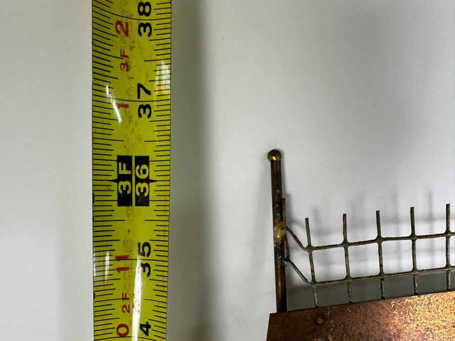 Signed Curtis Jere Parisian Cafe Brass Wall Sculpture 11W X 3D X 36H [Photo 7]