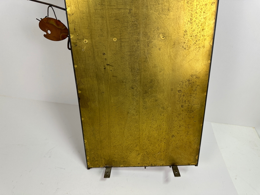 Signed Curtis Jere Parisian Cafe Brass Wall Sculpture 11W X 3D X 36H [Photo 9]