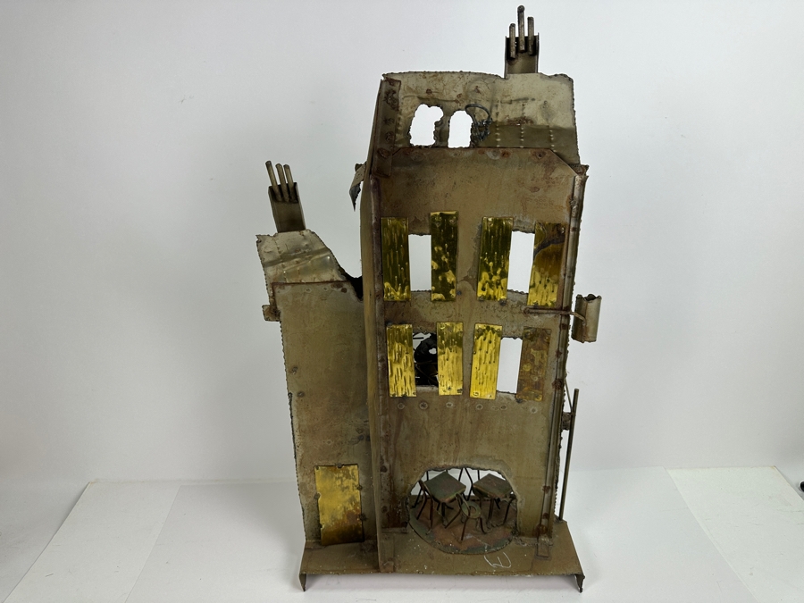 Vintage Brass Cafe Wall Sculpture 13W X 6D X 25H [Photo 6]