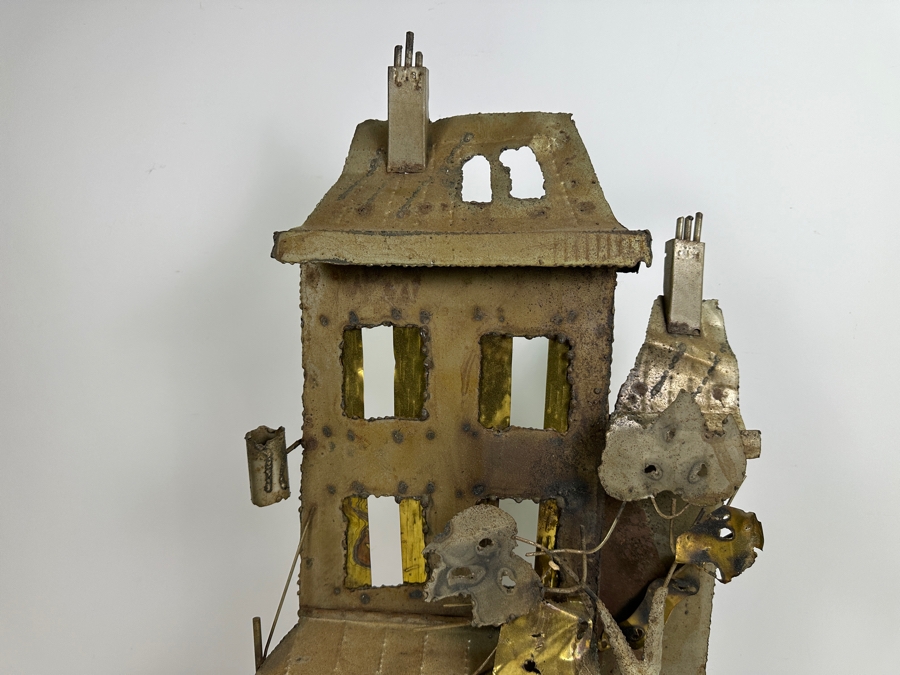 Vintage Brass Cafe Wall Sculpture 13W X 6D X 25H [Photo 5]