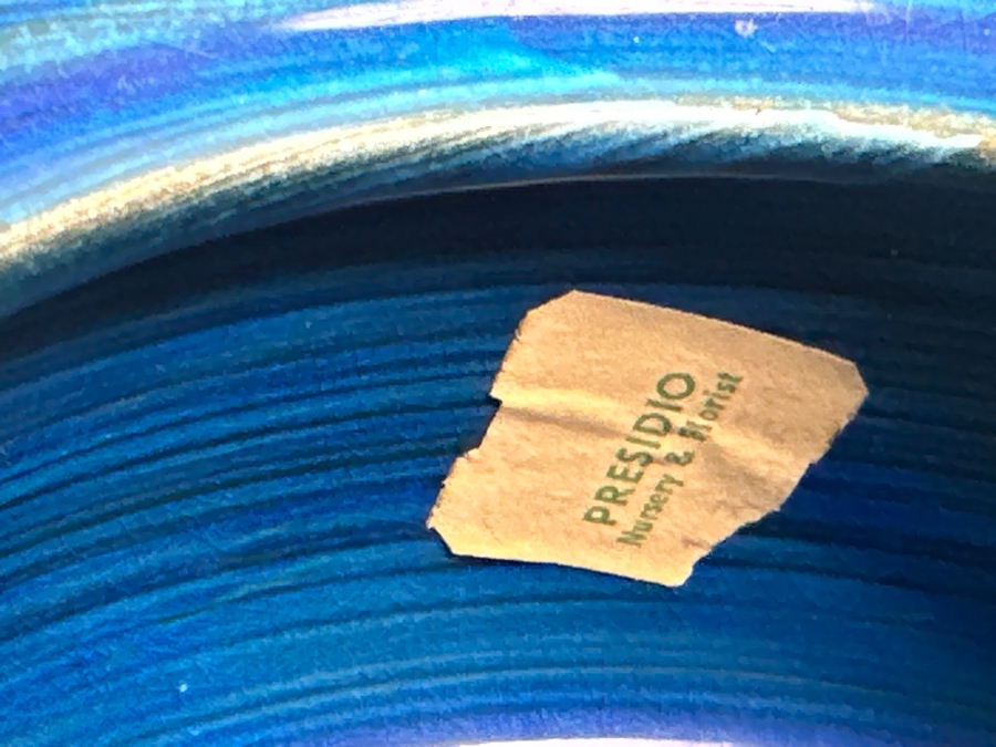 Vintage Mid-Century Modern Rosenthal Netter Blue Vase By Bitossi Aldo Londi 16H [Photo 6]