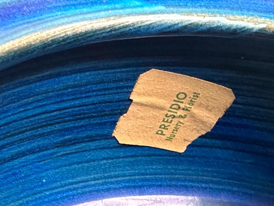 Vintage Mid-Century Modern Rosenthal Netter Blue Vase By Bitossi Aldo Londi 16H [Photo 5]