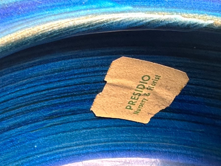 Vintage Mid-Century Modern Rosenthal Netter Blue Vase By Bitossi Aldo Londi 16H [Photo 4]