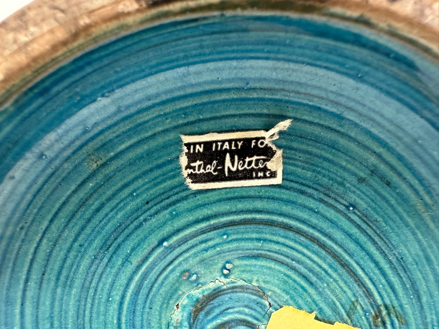 Vintage Mid-Century Modern Rosenthal Netter Blue Vase By Bitossi Aldo Londi 16H [Photo 8]