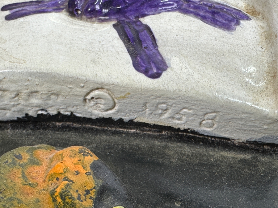 Vintage 1950/60s Mid-Century Signed Jesus Wall Plaque 14W X 19H X 4D [Photo 7]