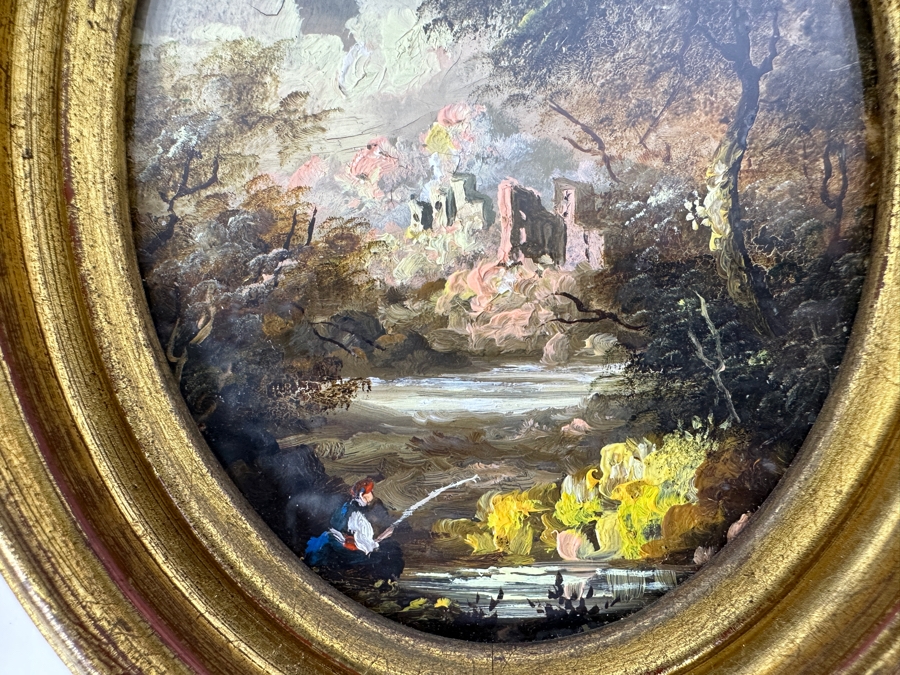 Collection Of Six Framed Original Small Paintings From Various Artists - See Photos [Photo 5]