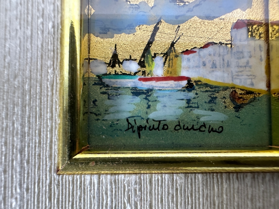 Collection Of Six Framed Original Small Paintings From Various Artists - See Photos [Photo 13]