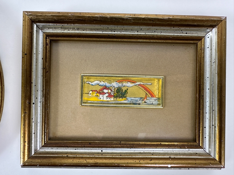 Collection Of Six Framed Original Small Paintings From Various Artists - See Photos [Photo 14]
