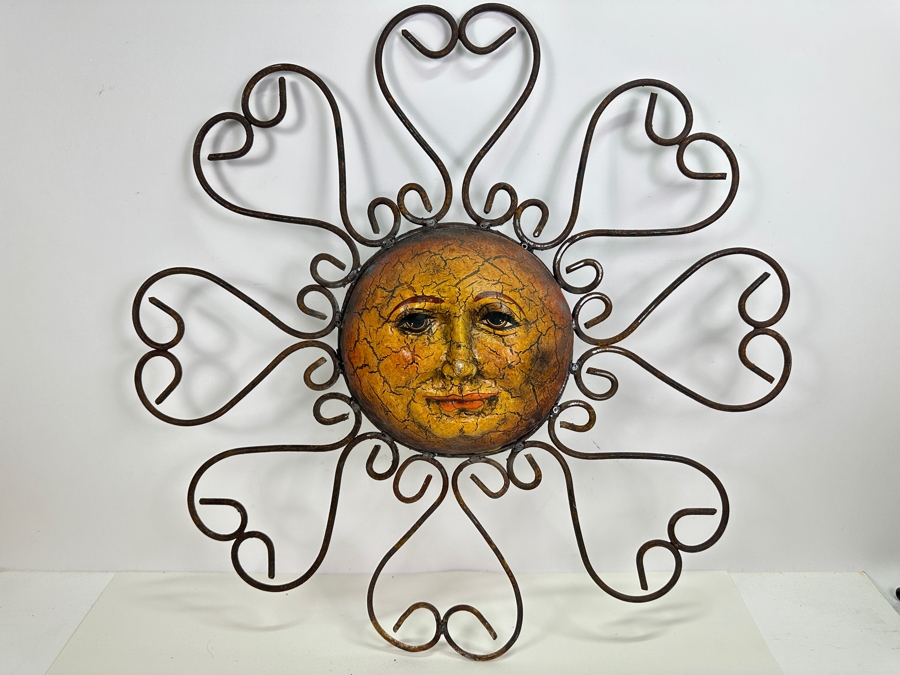 Mixed Media Sun Wall Sculpture 26W [Photo 2]